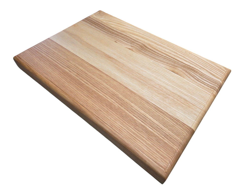 Handmade ash chopping board with rounded edge solid hardwood kitchen board UK
