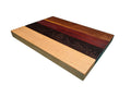 Handmade oak black palmwood pink ivory and kiaat cheese board luxury wooden serving board UK