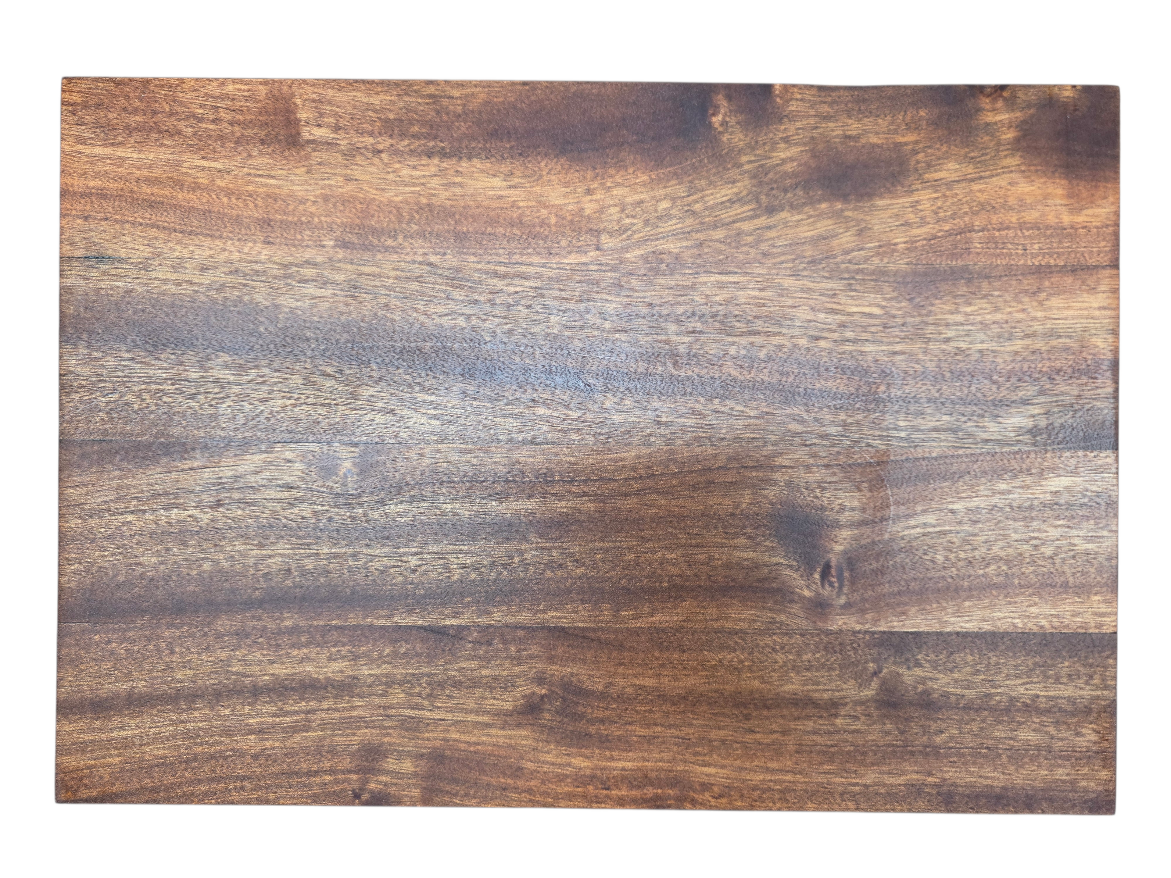Close up of sapele wood grain on chopping board